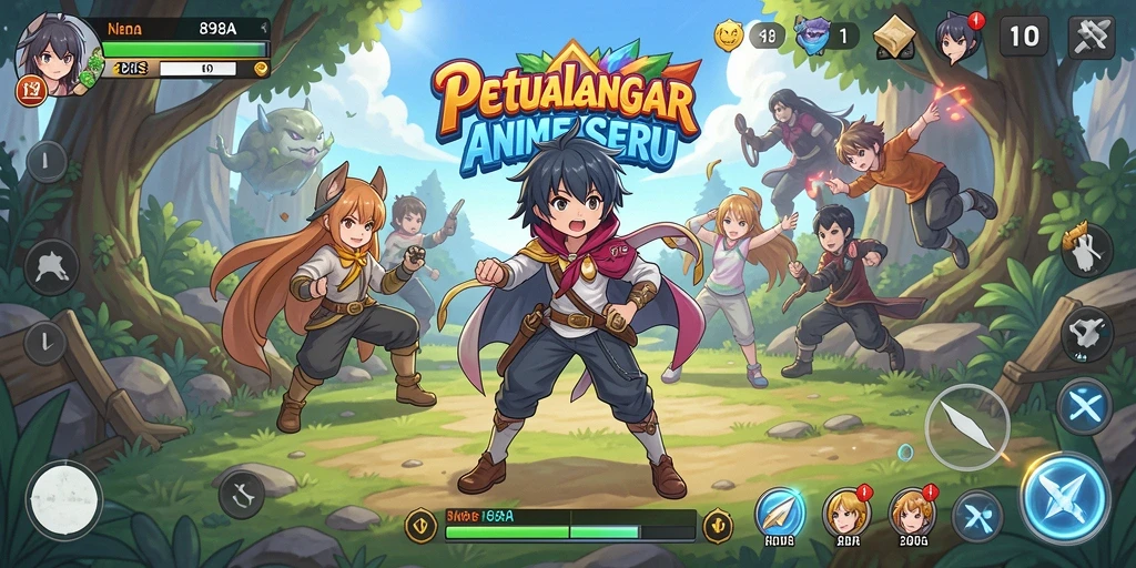 Gameplay seru dan karakter Anime yang unik dalam 898A.