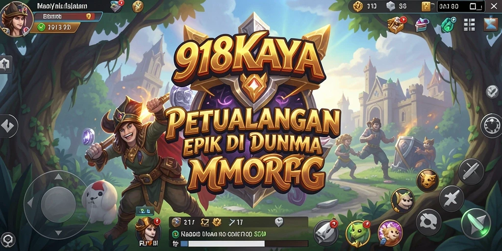 Tampilan gameplay epik di dunia fantasi 918KAYA.