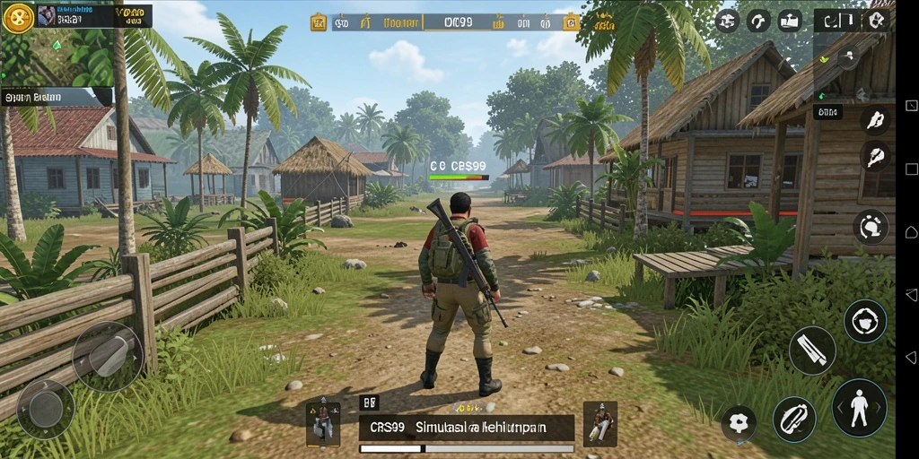 Tampilan gameplay menarik dari CRS99 dalam simulasi kehidupan.