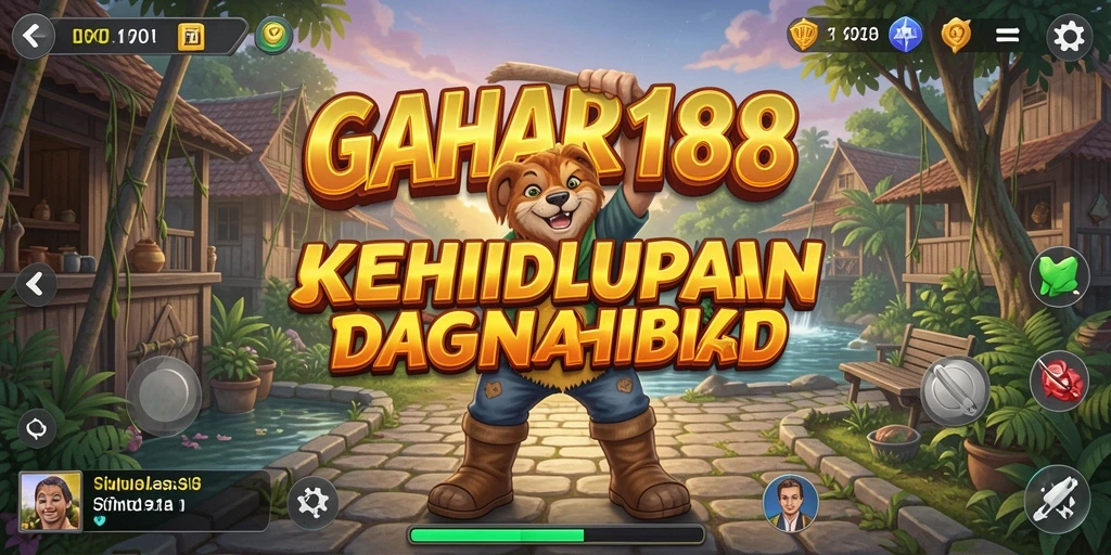 Tangkapan layar gameplay GAHAR188 yang menunjukkan interaksi karakter.