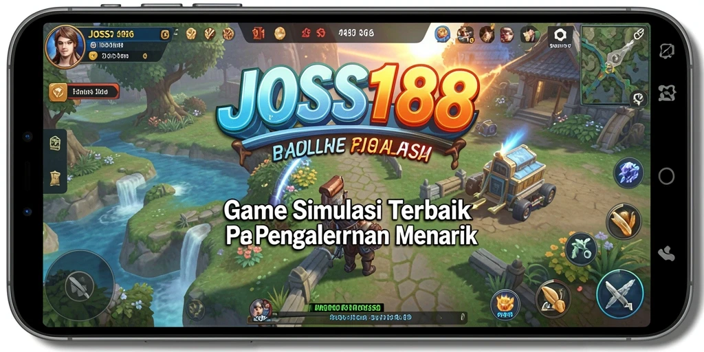 Menampilkan gameplay mendalam dari JOSS188 dengan interaksi karakter.