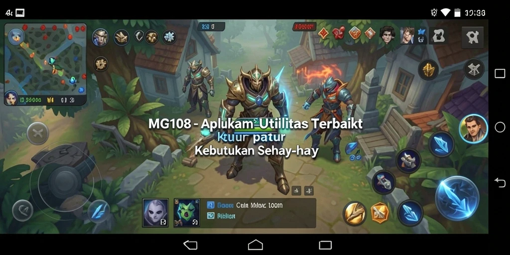 Screenshot MG108 menunjukkan antarmuka pengguna yang intuitif dan mudah digunakan.