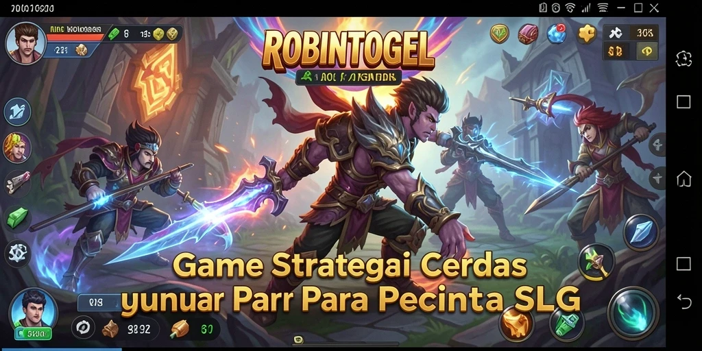 Tangkapan layar utama ROBINTOGEL menampilkan gameplay yang menegangkan dan strategi mendalam.